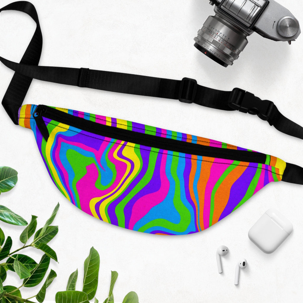 Paint Swirl Festival Fanny Pack: Vibrant Abstract Music Accessory