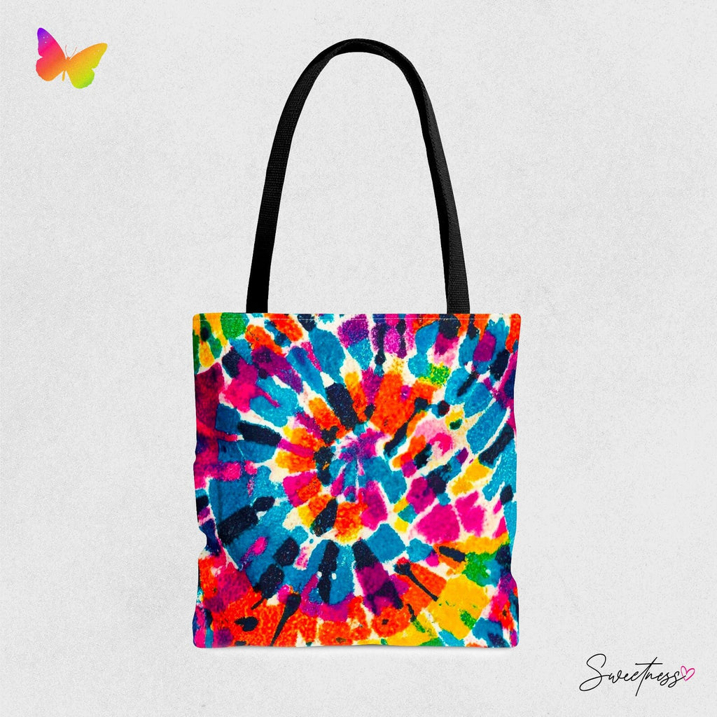 Tie Dye Rainbow Tote Bag: Vibrant Festival Accessory