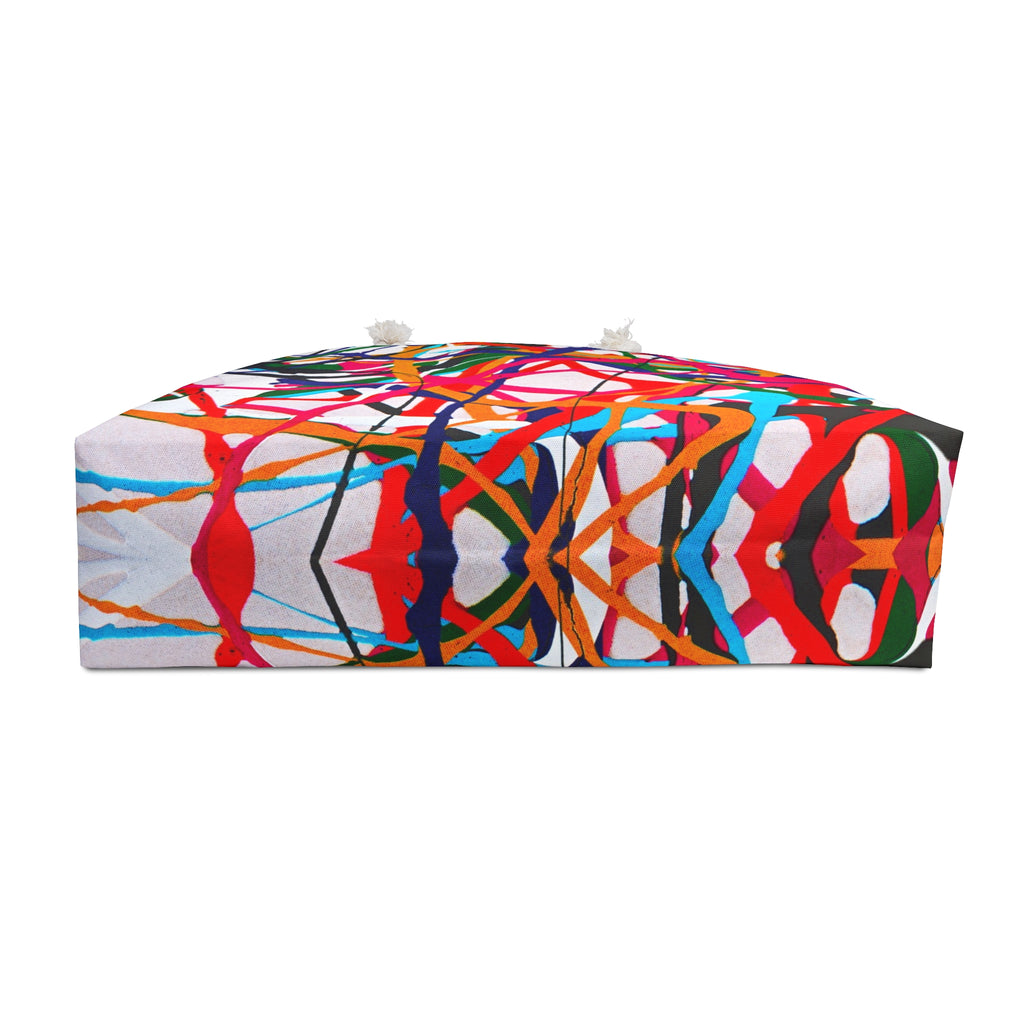 Color Splash Weekender Bag — Abstract Paint Drip Travel Tote