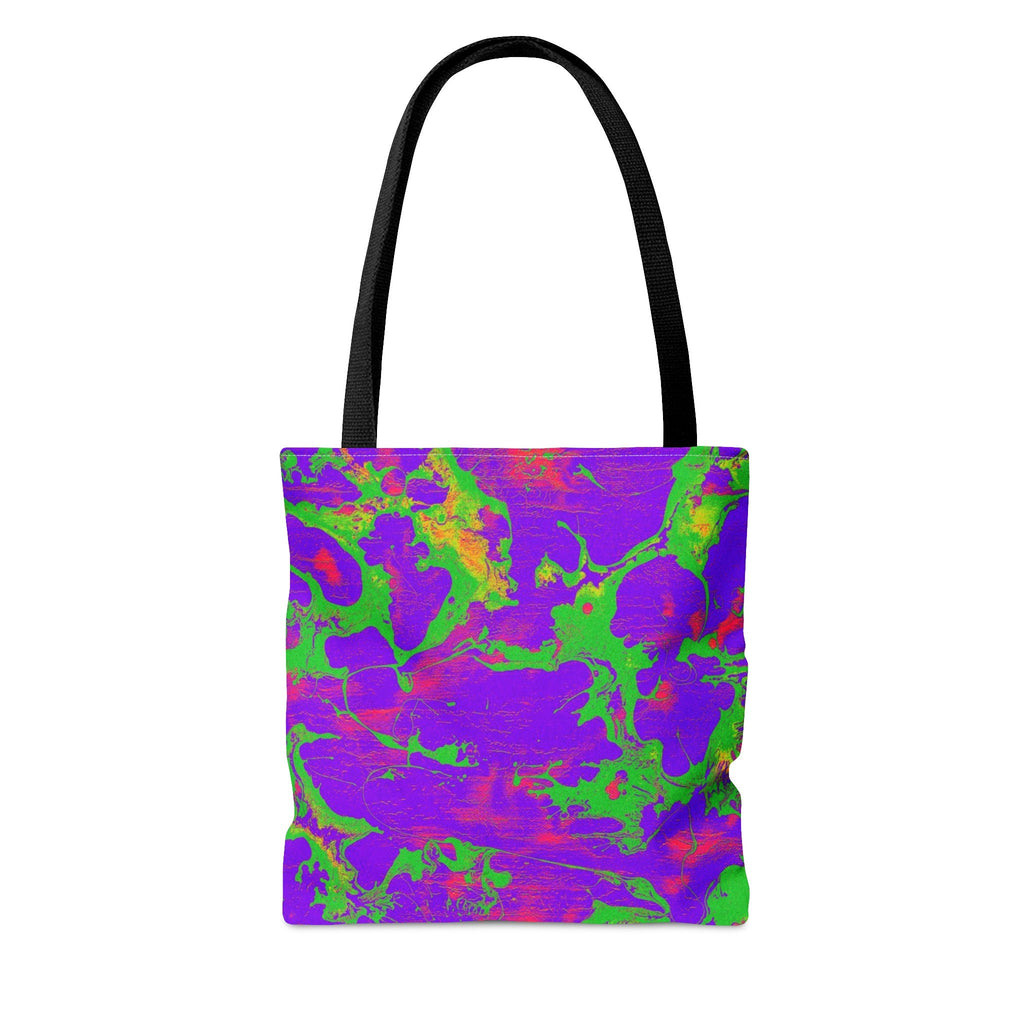Abstract Neon Festival Tote Bag: Rave EDM Accessory