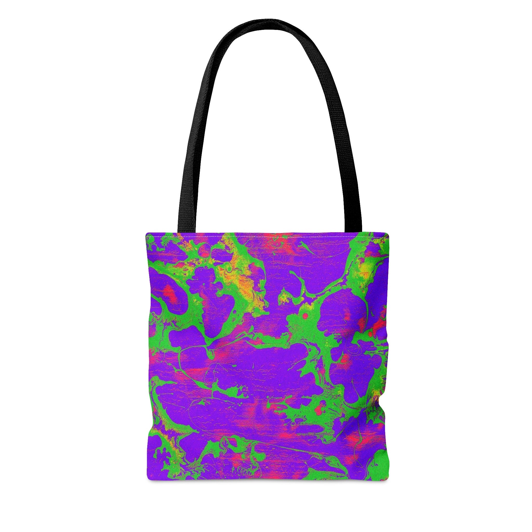 Abstract Neon Festival Tote Bag: Rave EDM Accessory