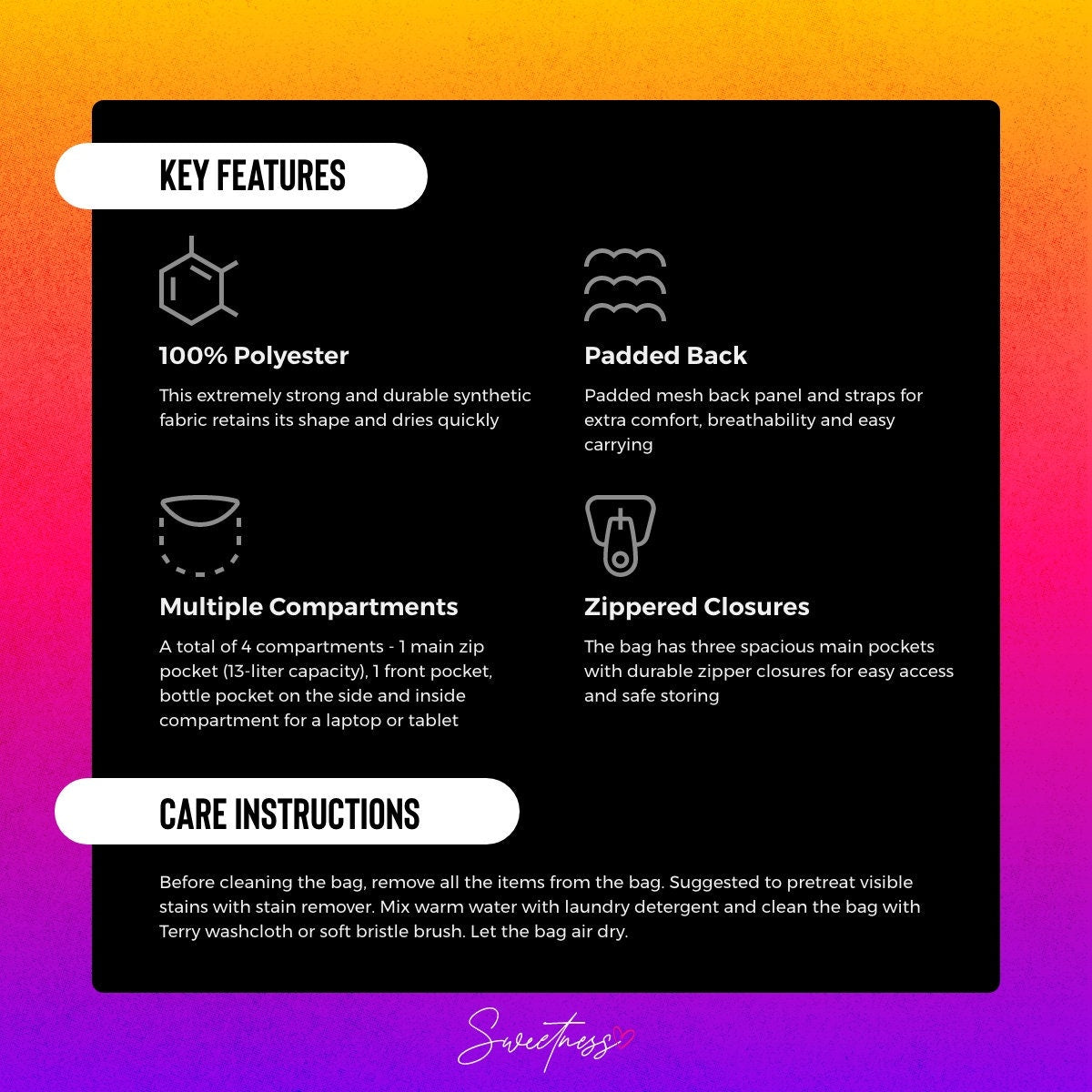 Cheetah Print Festival Backpack: Pink & Yellow Rave Bag