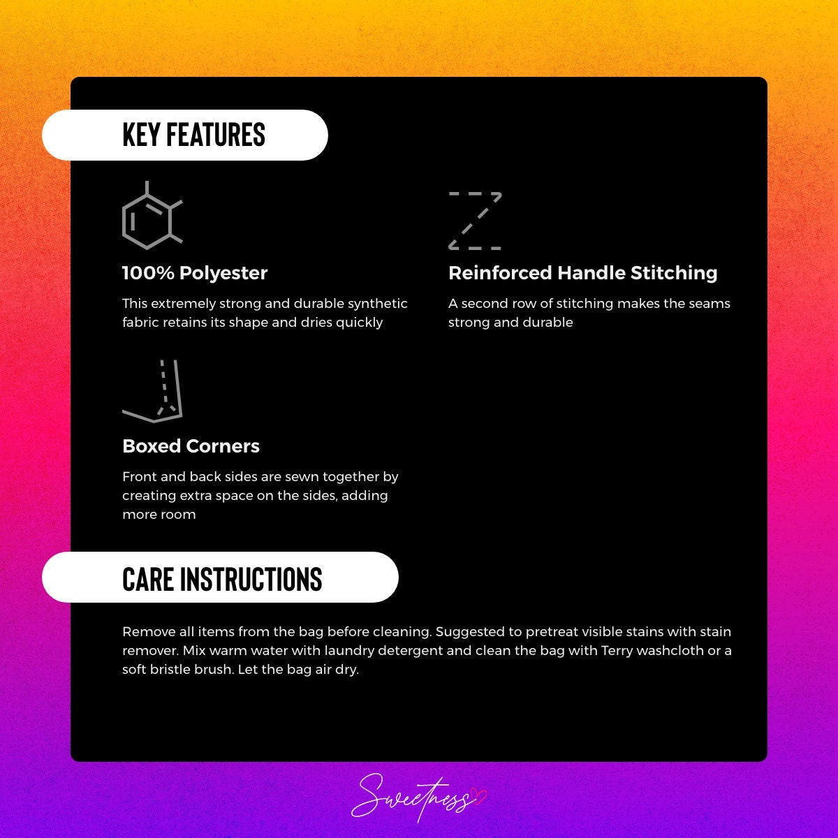 Galaxy Rainbow Tote Bag: Abstract Neon Festival Accessory