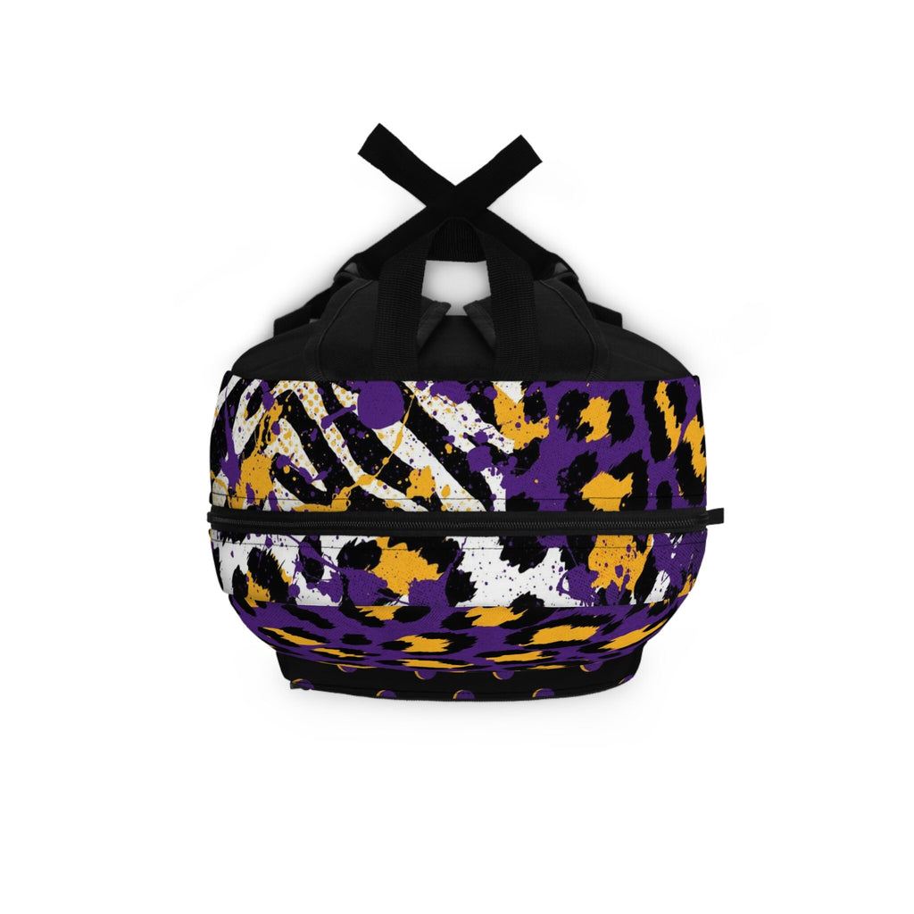 Purple Cheetah Zebra Festival Backpack - Rave EDM Travel Bag