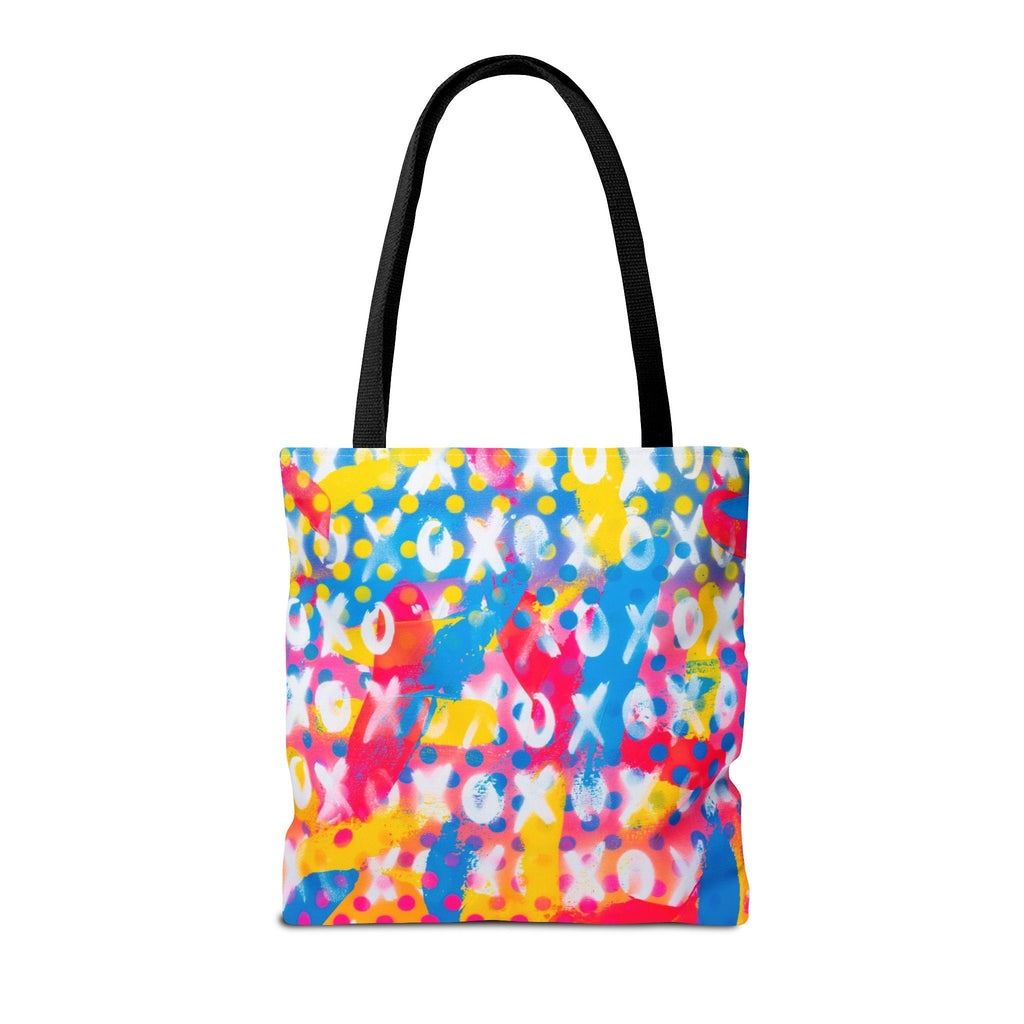 Abstract Rainbow Festival Tote Bag: Rave EDM Accessory