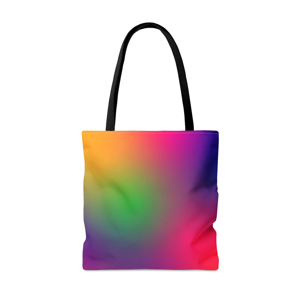Rainbow Gradient Tote Bag: Vibrant Festival Shoulder Bag