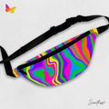 Paint Swirl Festival Fanny Pack: Vibrant Abstract Music Accessory