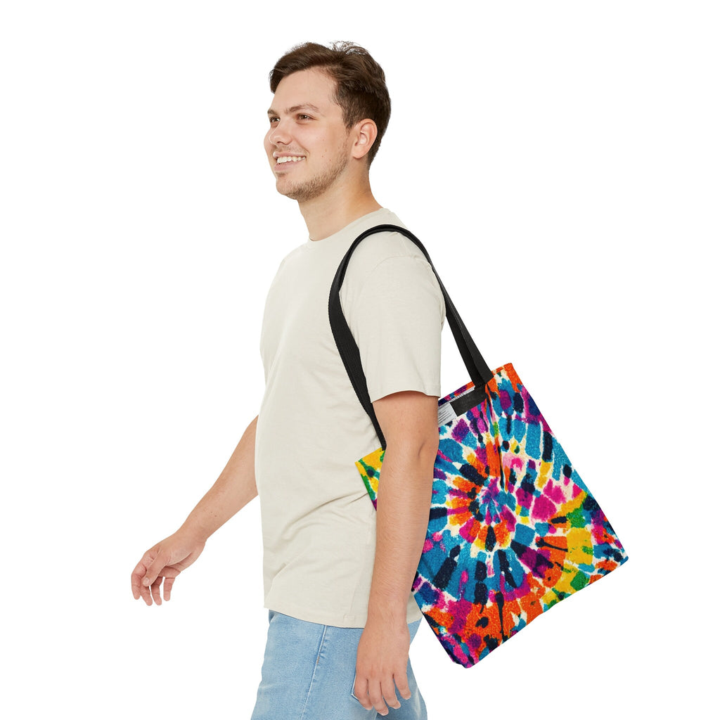 Tie Dye Rainbow Tote Bag: Vibrant Festival Accessory