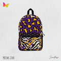 Purple Cheetah Zebra Festival Backpack - Rave EDM Travel Bag
