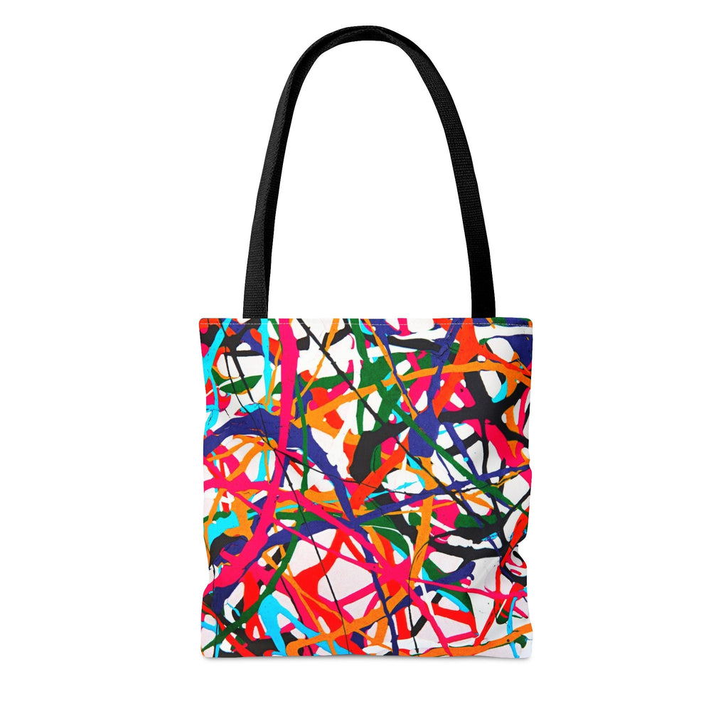 Abstract Paint Splatter Tote Bag: Colorful Festival Accessory