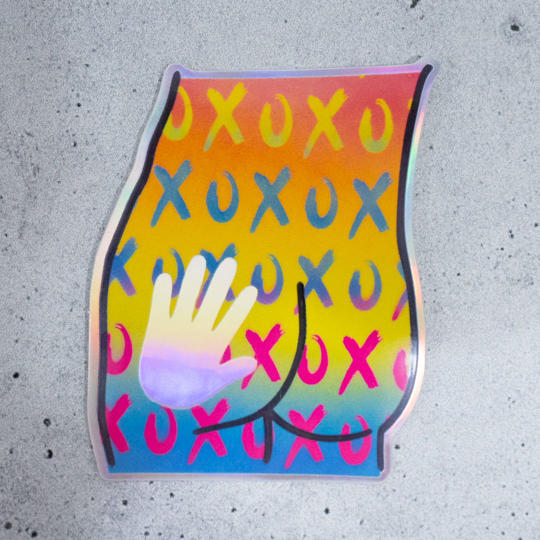 Party Booty Holographic Sticker