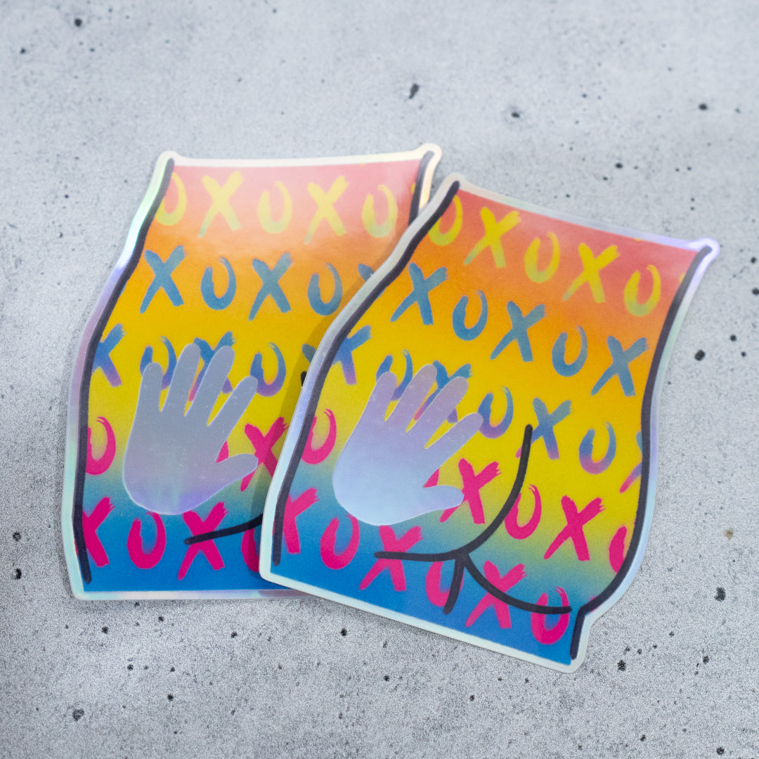 Party Booty Holographic Sticker