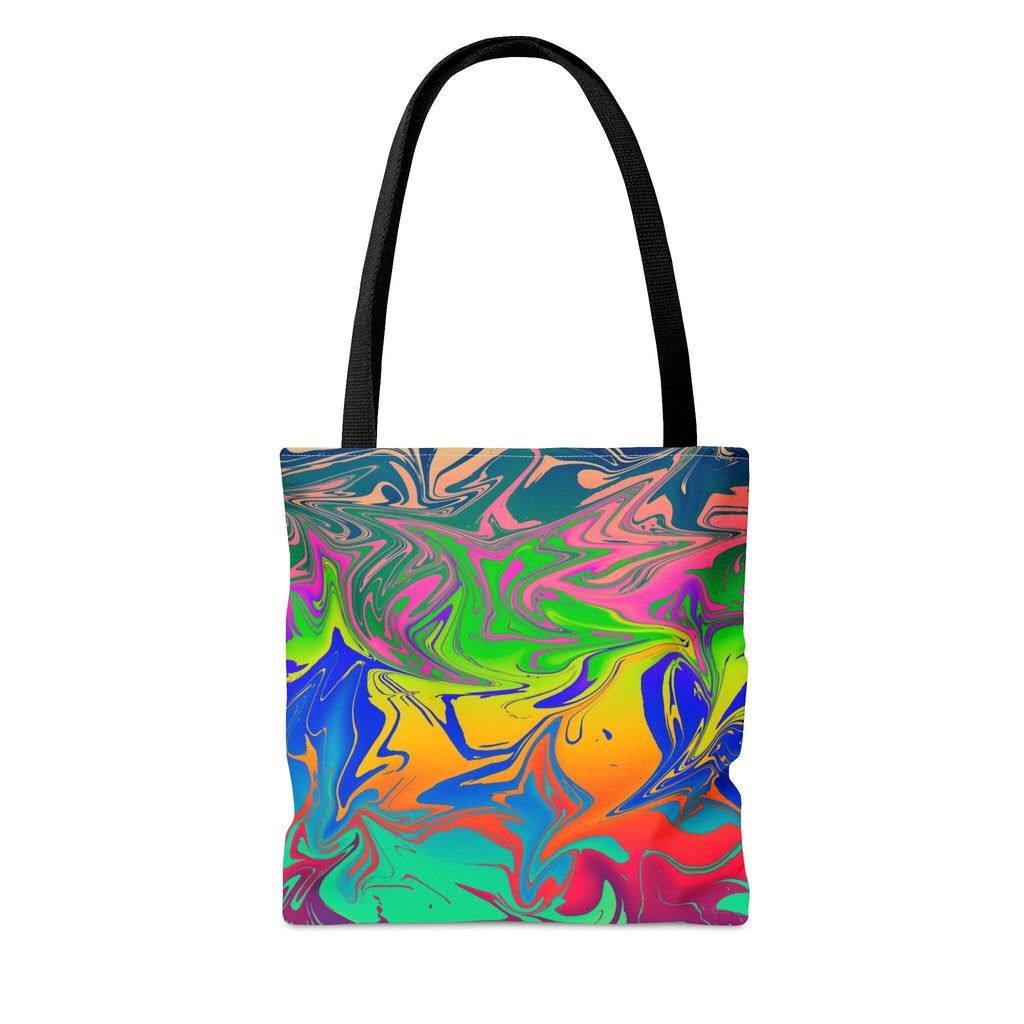 Rainbow Galaxy Abstract Tote Bag: Vibrant Festival Accessory
