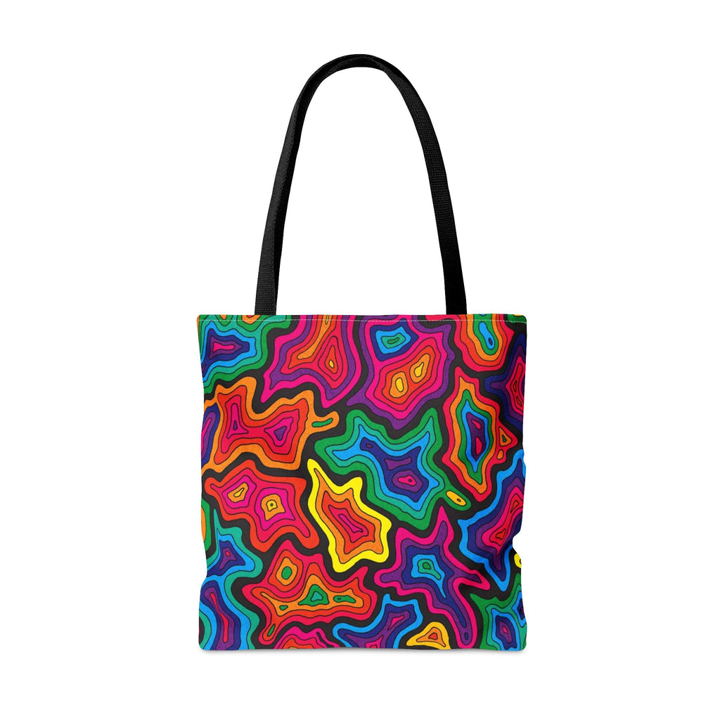 Rainbow Geode Festival Tote Bag: EDM Rave Accessory