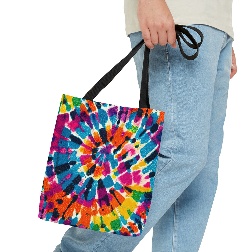 Tie Dye Rainbow Tote Bag: Vibrant Festival Accessory