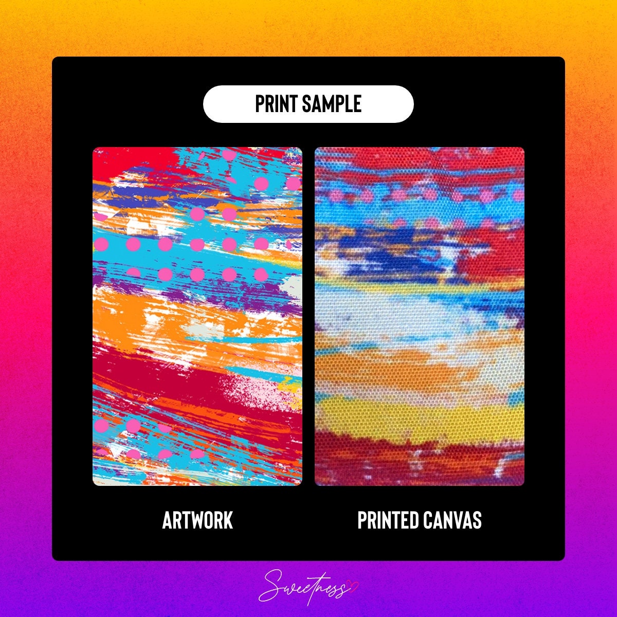 Abstract Pour Paint Fanny Pack: Pink Yellow Festival Waist Bag