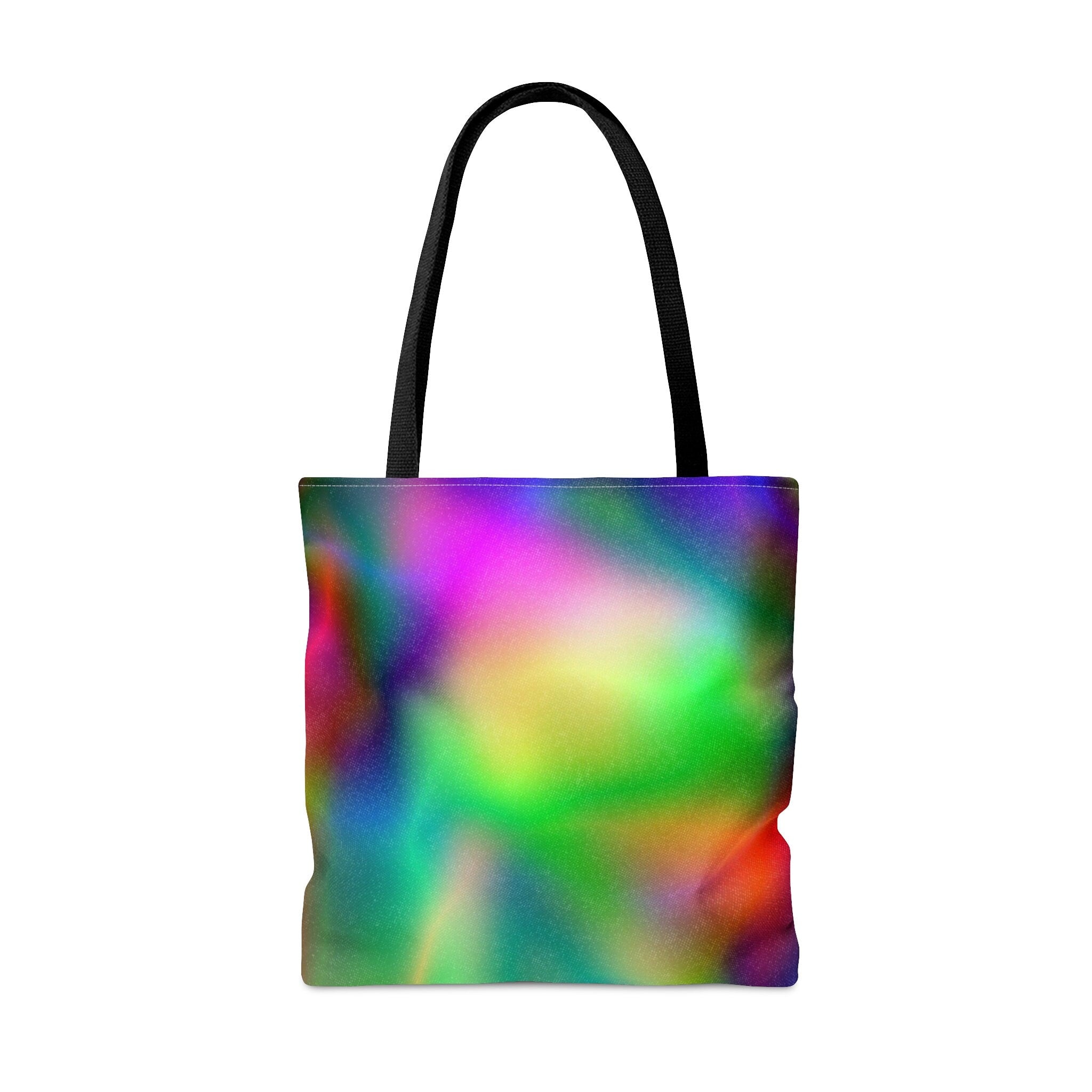 Galaxy Rainbow Tote Bag: Abstract Neon Festival Accessory