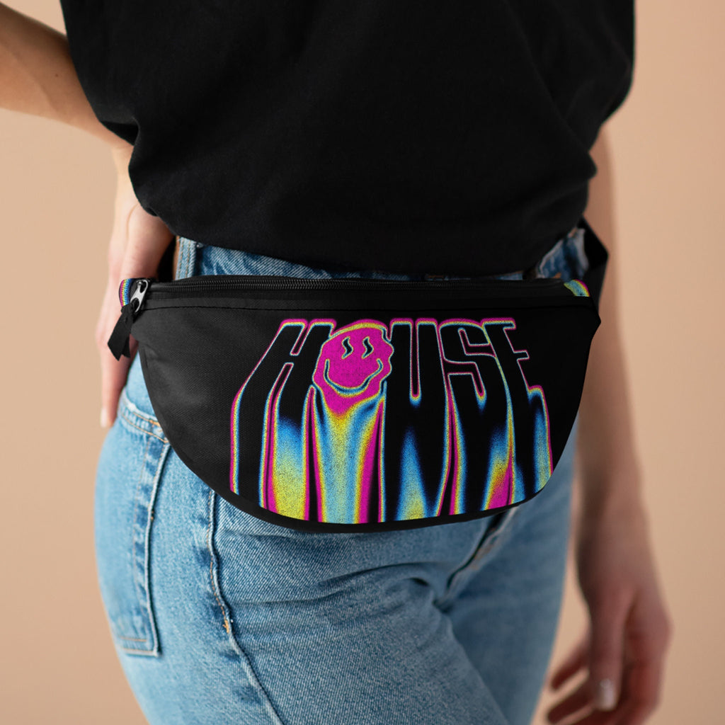 Festival Fanny Pack: Smiley Face House Music Rave Accessory